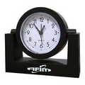 Clock - Black Swivel Alarm Clock